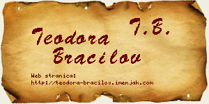 Teodora Bracilov vizit kartica